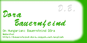 dora bauernfeind business card